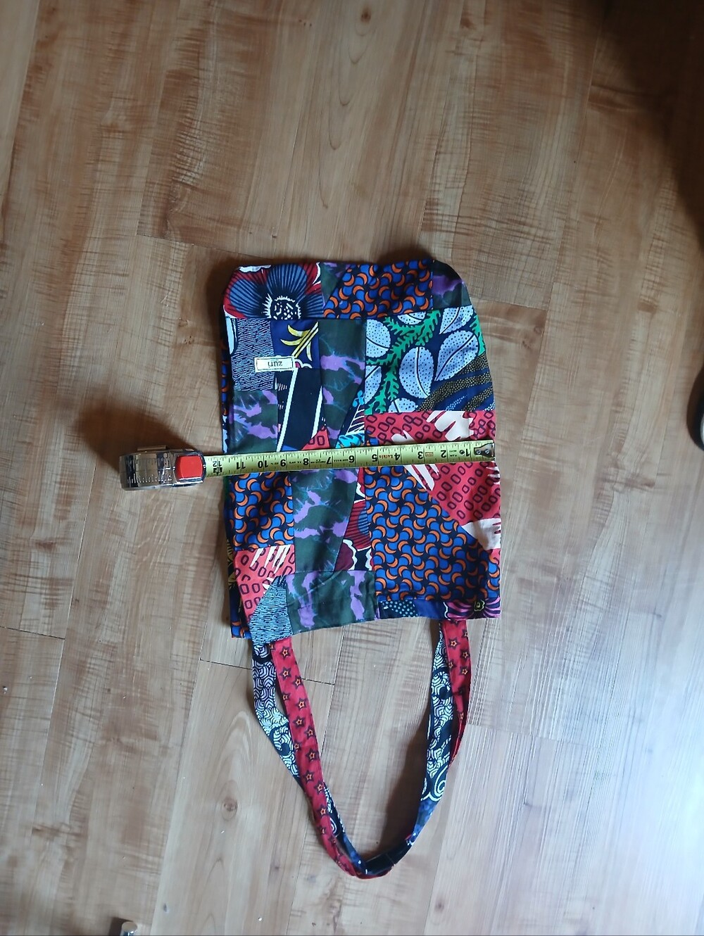 Multicolor Patchwork Shoulder Bag - Colorful Print - Picture 13 of 13